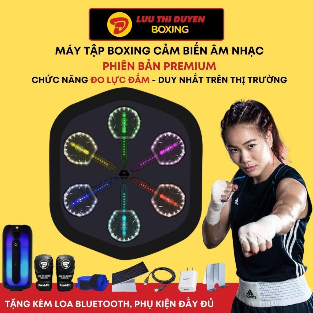 Máy đấm boxing theo nhạc Lừu Thị Duyên Boxing - Cảm biến âm nhạc - Phiên bản Premium