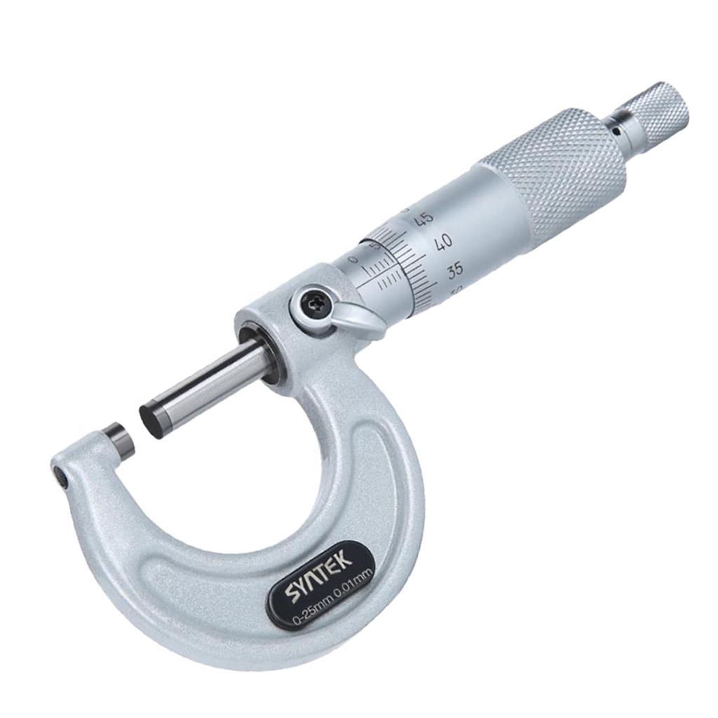 Precision Outside Micrometer OD Outside Diameter Gauge Measuring Tool 0-100mm/0-1 inch, 1-2 inch, 2-3 inch, 3-4 inch, 0.01mm