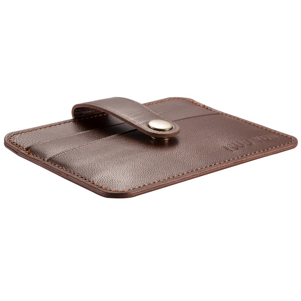 Mens Luxury Quality Suede Real Leather Credit Card ID Holder Wallet Purse Gift for Him