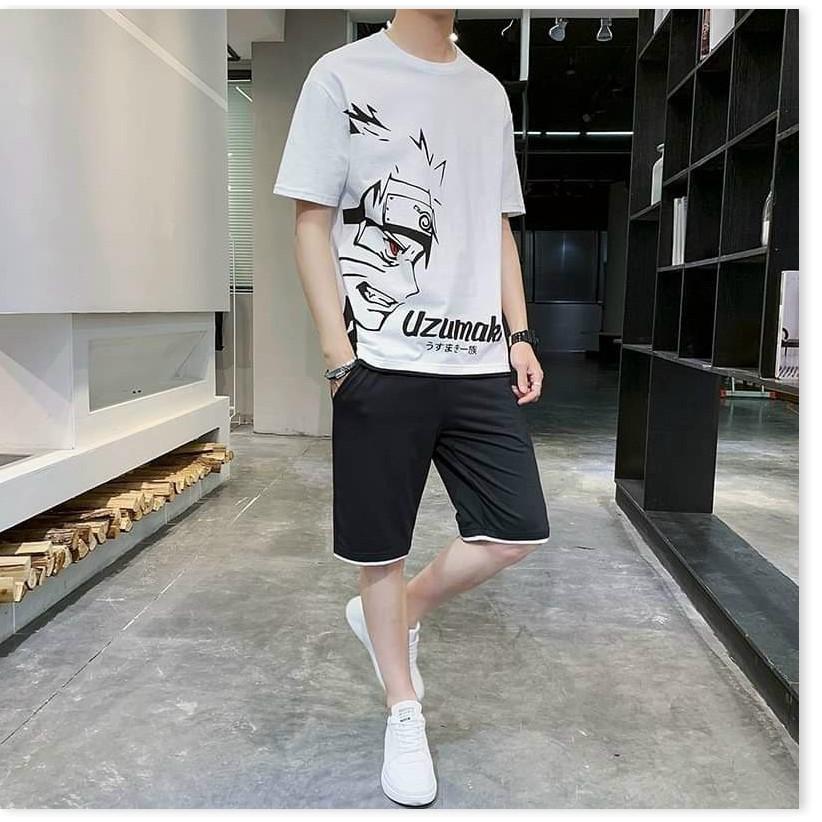 SET BỘ MẶC HÈ UZUHAKI CHẤT THUN LẠNH CỰC MÁT CÓ ĐỦ SIZE CHO NAM