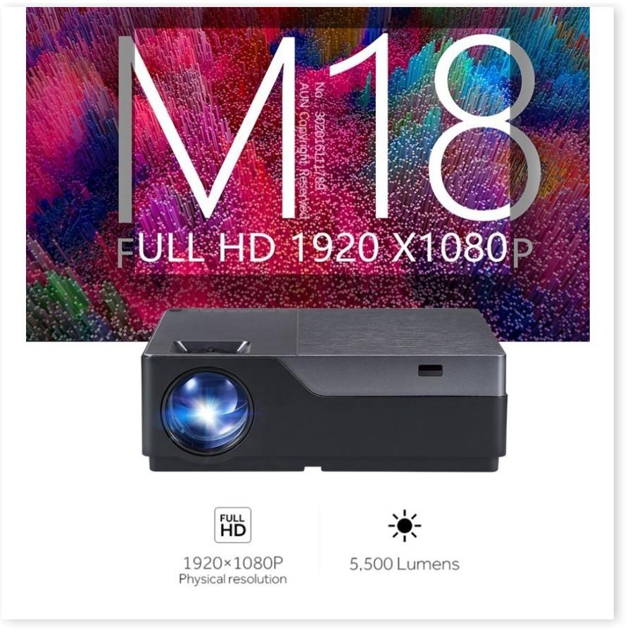 Máy chiếu AUN M18 Pro Android 6.0 5500 Lumens Full HD1080P đồng hành cùng đội tuyển Gia Dụng SG