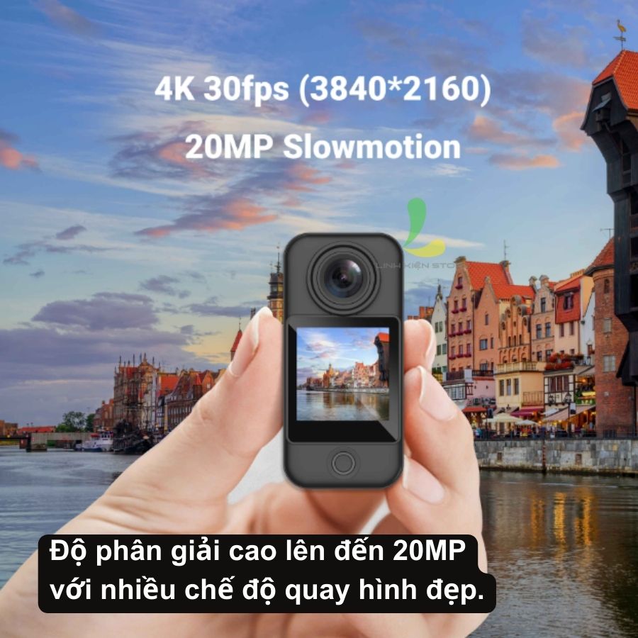 Camera hành trình SJCAM C300 - Máy quay hành động màn hình cảm ứng 1.3 inch và khả năng chống rung 6 trục ấn tượng - Hàng nhập khẩu