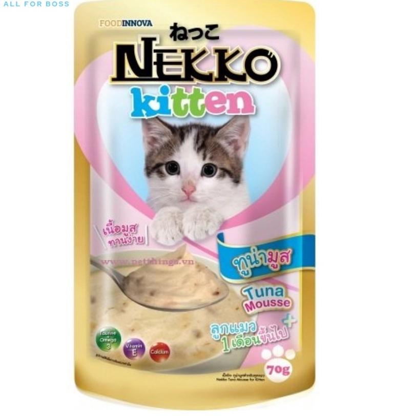 Thức ăn pate cho mèo con Nekko Kitten các vị 70g