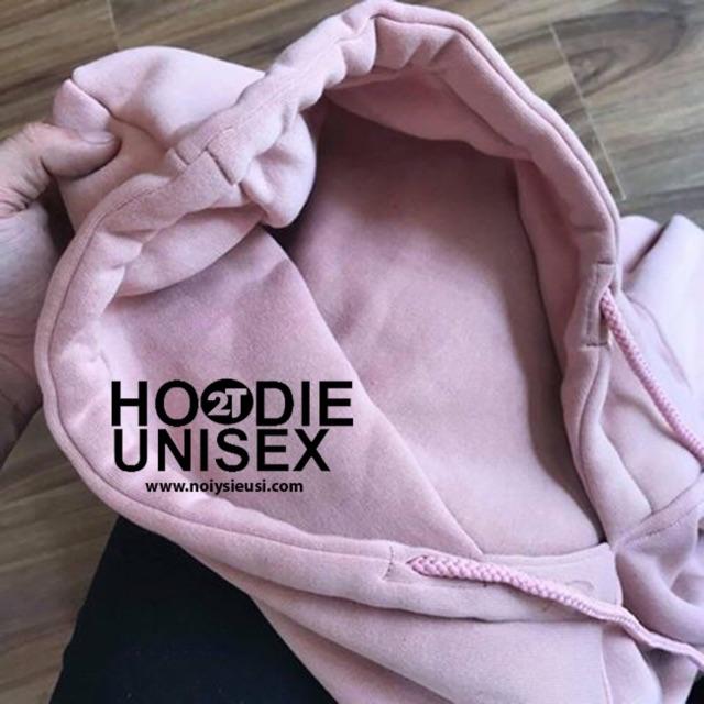 Áo Hoodie Unisex 2T Store H12 Hồng Ruốc