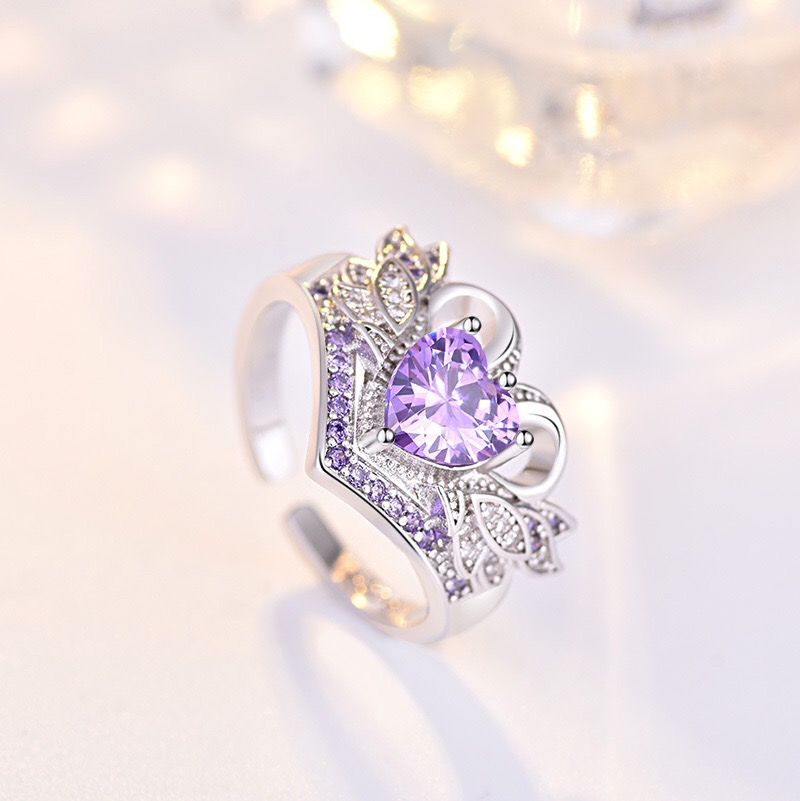 Nhẫn vương miện thiên nga bạc 925