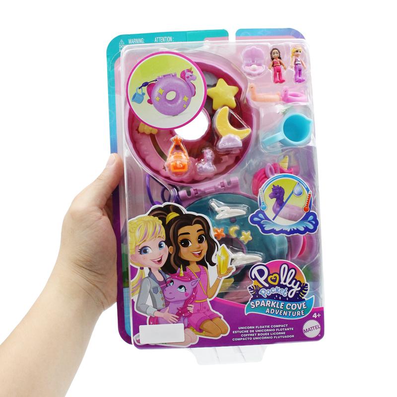 Đồ Chơi Polly Pocket Và Trạm Lướt Sóng Của Unicorn - Polly Pocket HKV34/FRY35