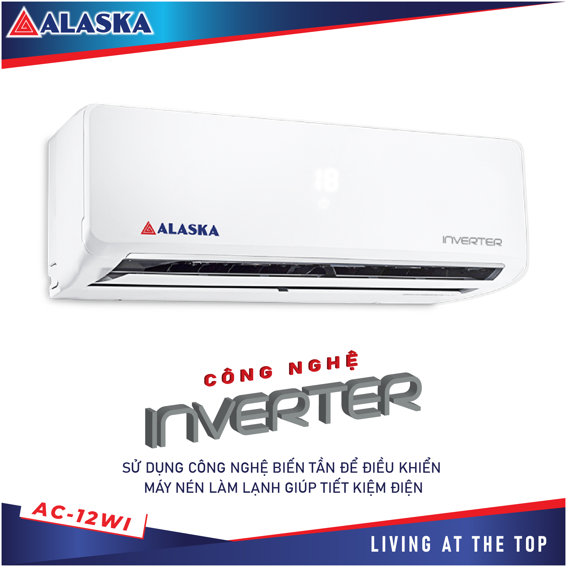 Máy Lạnh ALASKA INVERTER AC-12WI 1.5HP - Hàng Chính Hãng -Chỉ giao tại HCM