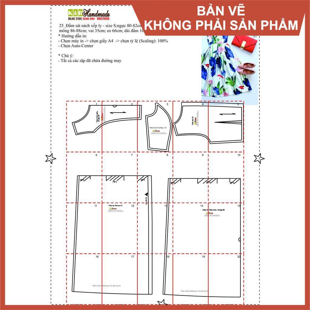Rập giấy mã 25 (BẢN VẼ) rập đầm