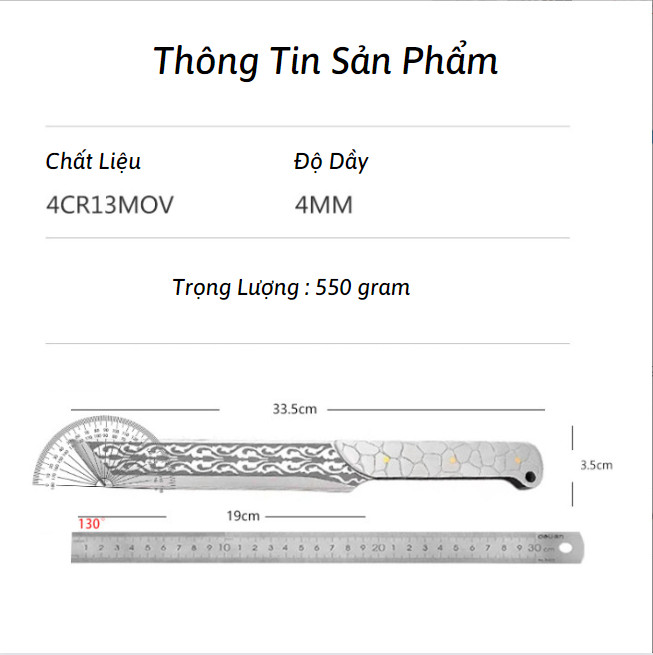 Dao làm bếp long tuyền dao chặt xương