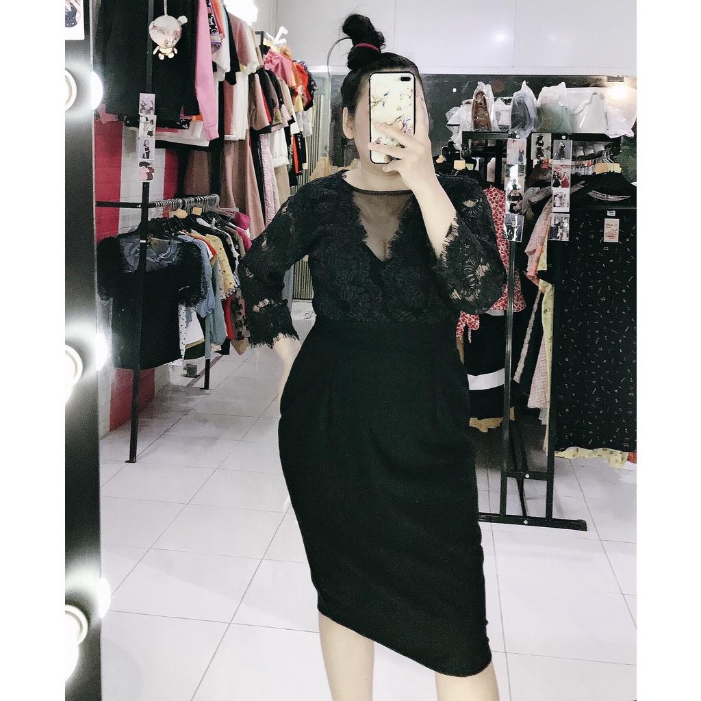 ĐẦM BODY PHỐI LƯỚI BIGSIZE TK