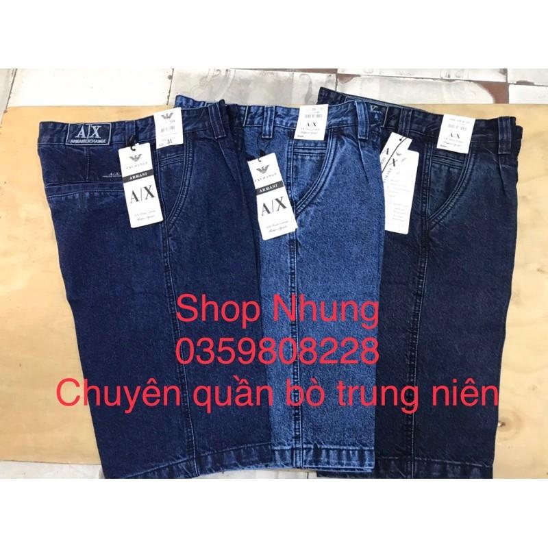 Quần bò ngố nam trung niên trung tuổi loại dày dặn k co giãn hàng cao cấp