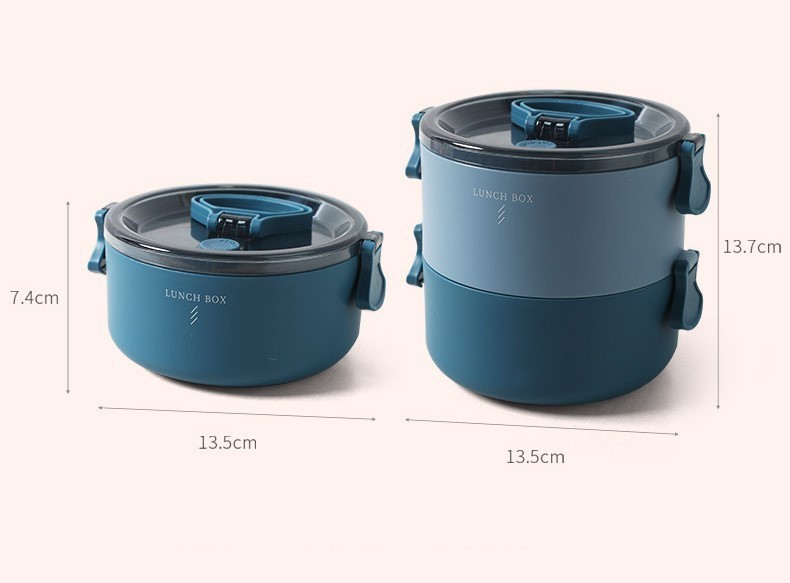 Hộp cơm trưa Lunch Box RaB - Circle - 2 Tầng