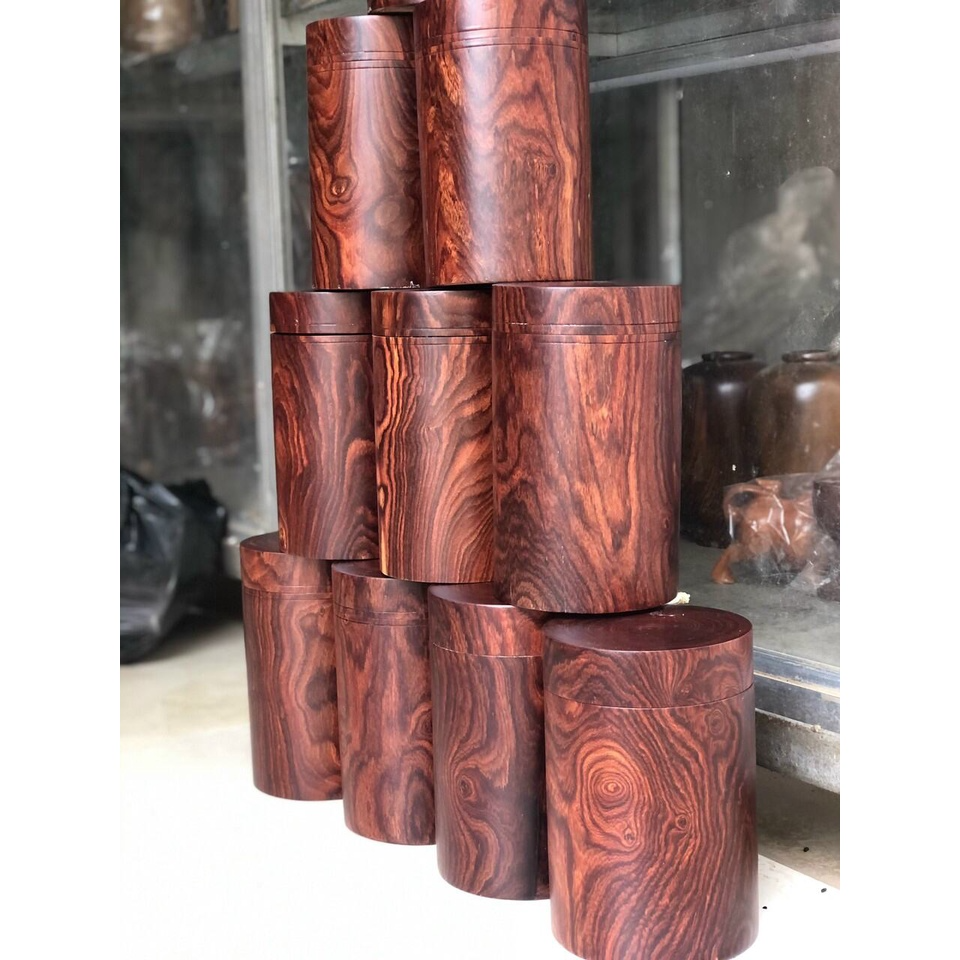 Hộp Trà, Hộp chè Gỗ Trắc Độc Đáo Kích thước 20 x 12 cm