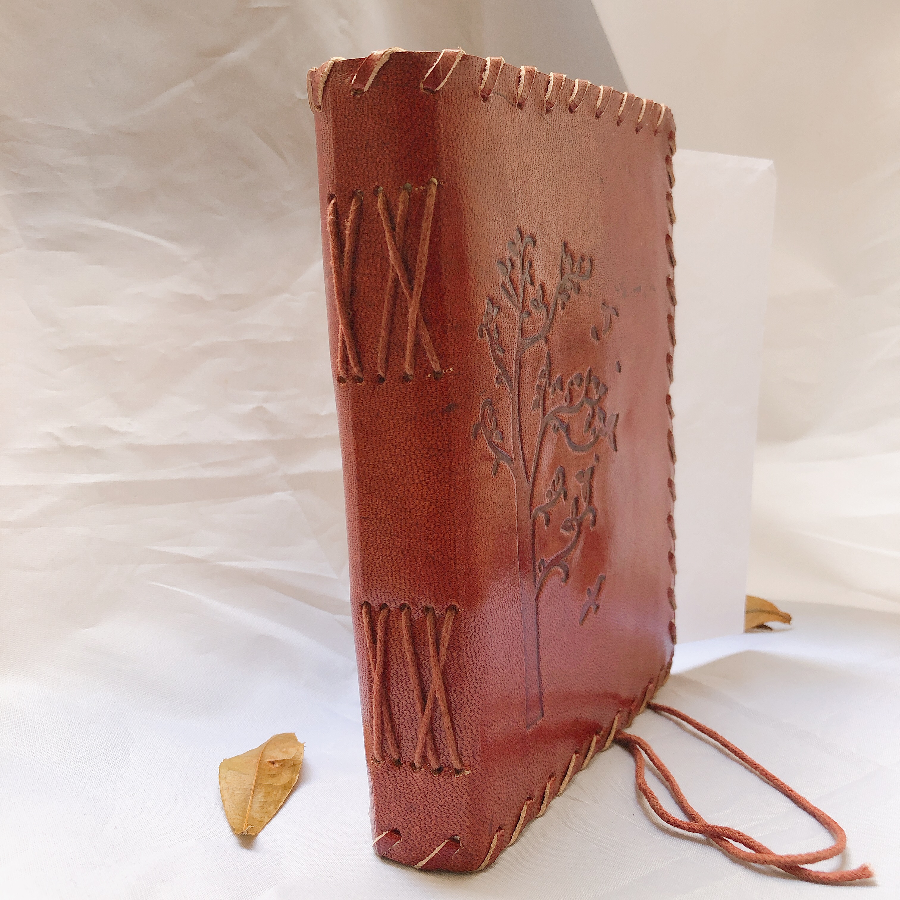Sổ tay handmade bìa da thật hình Tree of life - Sketchbook- Handmade leather journal