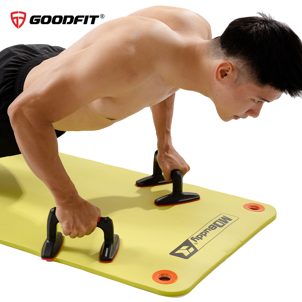 Dụng cụ chống đẩy, hít đất cao cấp đế chống trượt, chịu lực 300kg hàng chính hãng Goodfit GF301PU