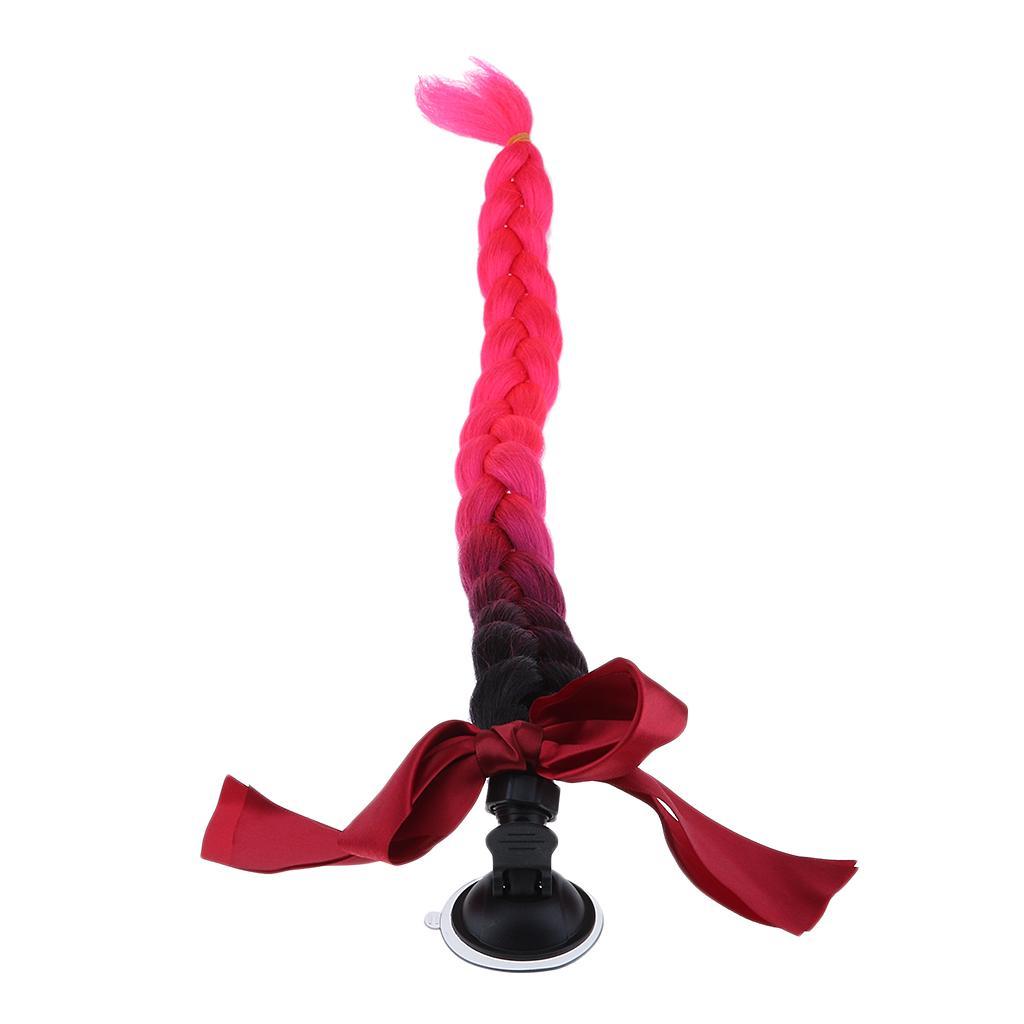 Braids Gradient Ramp Ponytail Motorcycle    Hair 24" #1