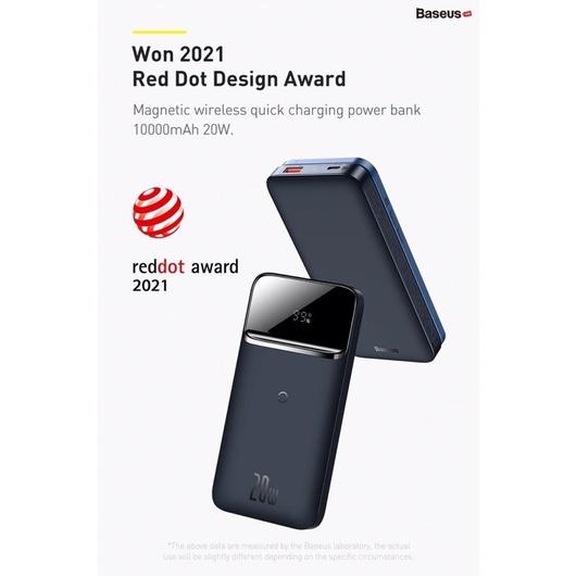 Pin dự phòng sạc không dây tích hợp nam châm Baseus Magnetic Wireless Quick Charging Power Bank - Hàng Chính Hãng