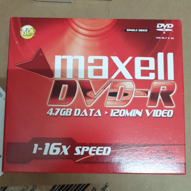 Đĩa DVD-R 4.7GB Maxell - Hàng chính hãng (Hộp 10 đĩa - 10 vỏ đựng)