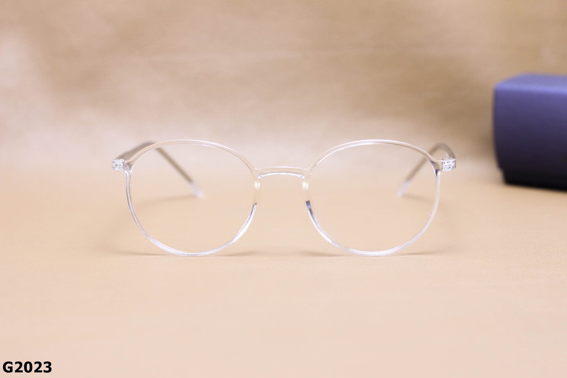 Gọng Kính Cận Nhựa Dẻo TR90, Dáng Tròn Ngố Unisex - G2023