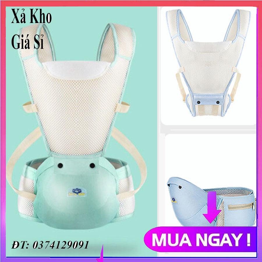 Địu ngồi trẻ em 10 tư thế lưới siêu thoáng SanLe Baby siêu thoáng cho bé 3 tháng tới 36 tháng