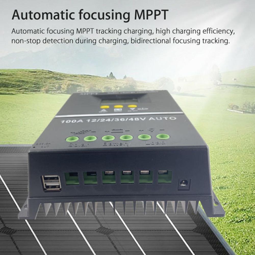 Nhận dạng tự động điện áp Bộ điều khiển MPPT năng lượng mặt trời Màn hình LCD Hệ thống không nối lưới Hệ thống phát điện cho pin lithium có thể sạc lại