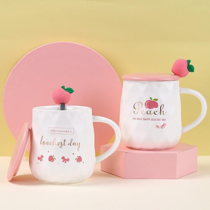 Cốc Sứ Uống Nước Thiết Kế Sáng Tạo Dễ Thương Cho Nữ