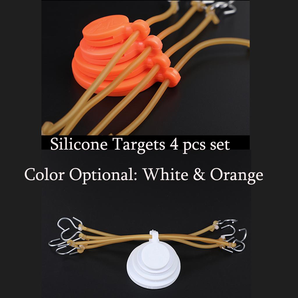 4pcs Silicone  Target 3/4/5/6cm Swinging Targets For Shooting Hunting