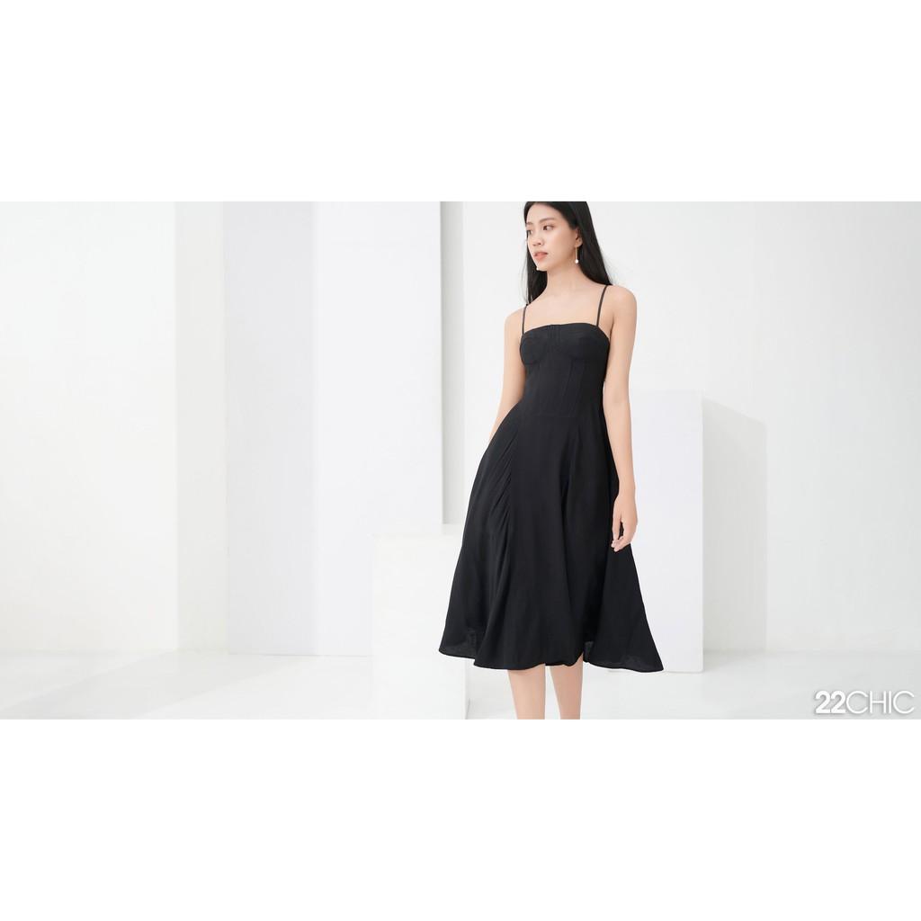 Đầm xòe hai dây sang chảnh Black Swan Dress - 22CHIC