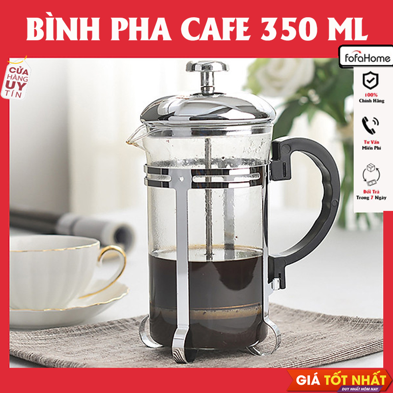 Bình Pha Cafe, Bình Cà Phê, Pha Trà Chuẩn Kiểu Pháp Cổ Điển - Sang Trọng Dung Tích 350ml