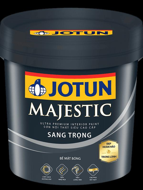 Sơn tường trong nhà cao cấp Jotun Majestic 1L Bóng sang trọng (Sơn nội thất cao cấp)