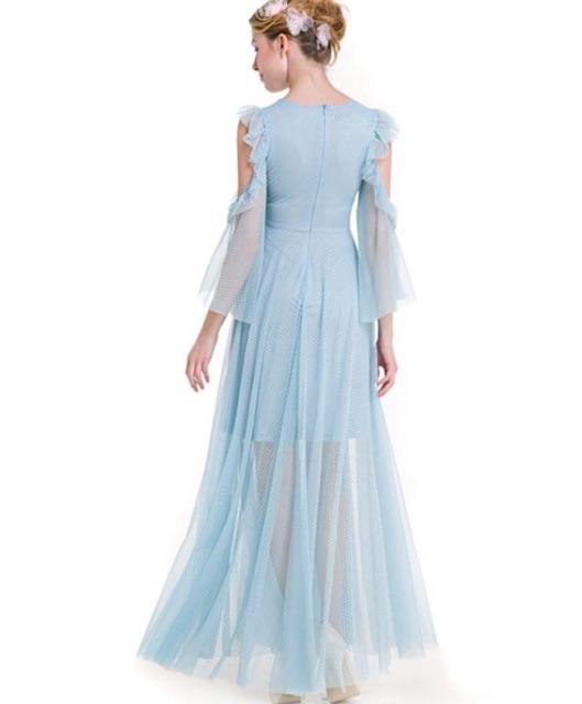 Đầm maxi xanh điệu đà duyên dáng VP019
