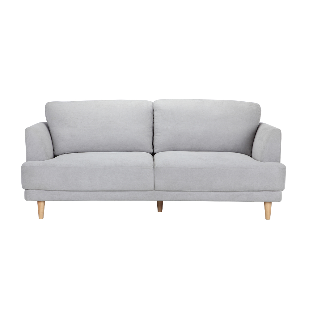 Ghế sofa đôi  WILEY khung gỗ chắc chắn, đệm bọc vải cao cấp xám nhạt | Index Living Mall - Phân phối độc quyền tại Việt Nam