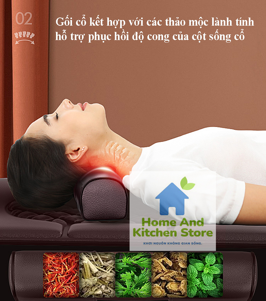 Nệm massage toàn thân RSD-AMCD318 kèm máy massage chân làm ấm, rung xoa bóp cổ, vai gáy, lưng, chân đa năng - đệm massage toàn thân