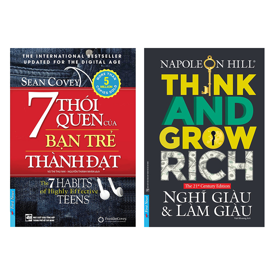 Combo 7 Thói Quen Của Bạn Trẻ Thành Đạt + Nghĩ Giàu Và Làm Giàu