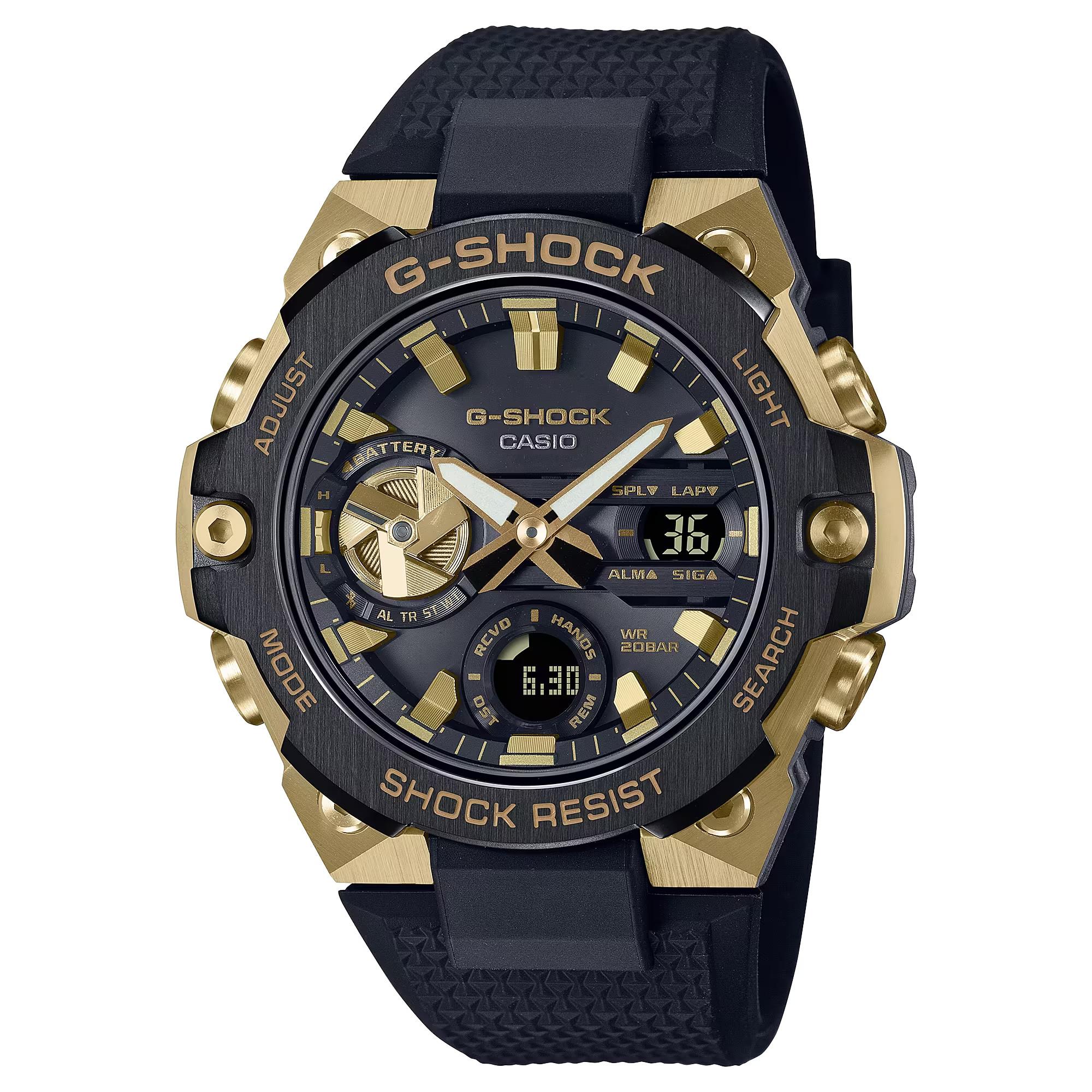 Đồng Hồ Nam Dây Nhựa Casio G-Shock GST-B400GB-1A9DR Bluetooth | Năng Lượng Mặt Trời | Lõi Carbon | GST-B400GB-1A9