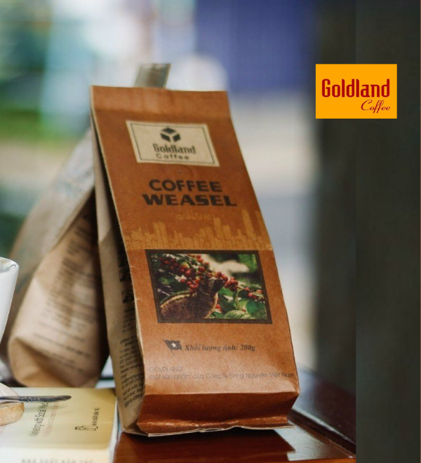 Cà phê Chồn Pha Phin túi 200g/ Cà phê Goldland