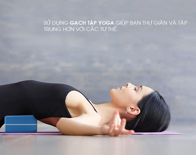 Combo 3 sảm phẩm tập Yoga hiệu quả tại nhà : 1 Vòng tập Yoga có gai masage 34x34x20cm chuyên dụng + 2 Gạch tập Yoga in hoa văn 240gr