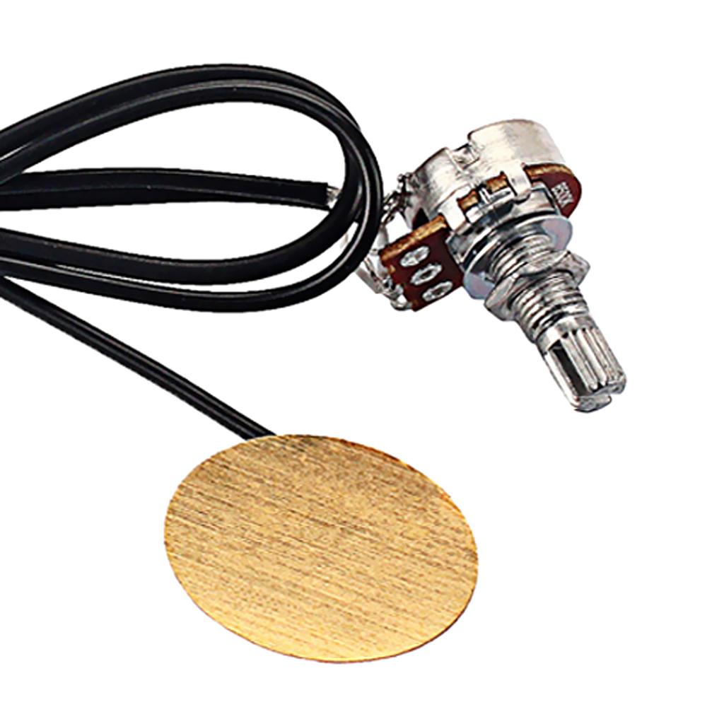 6.35mm Piezo Transducer Pickup for Acoustic Folk Guitar Replacement Parts