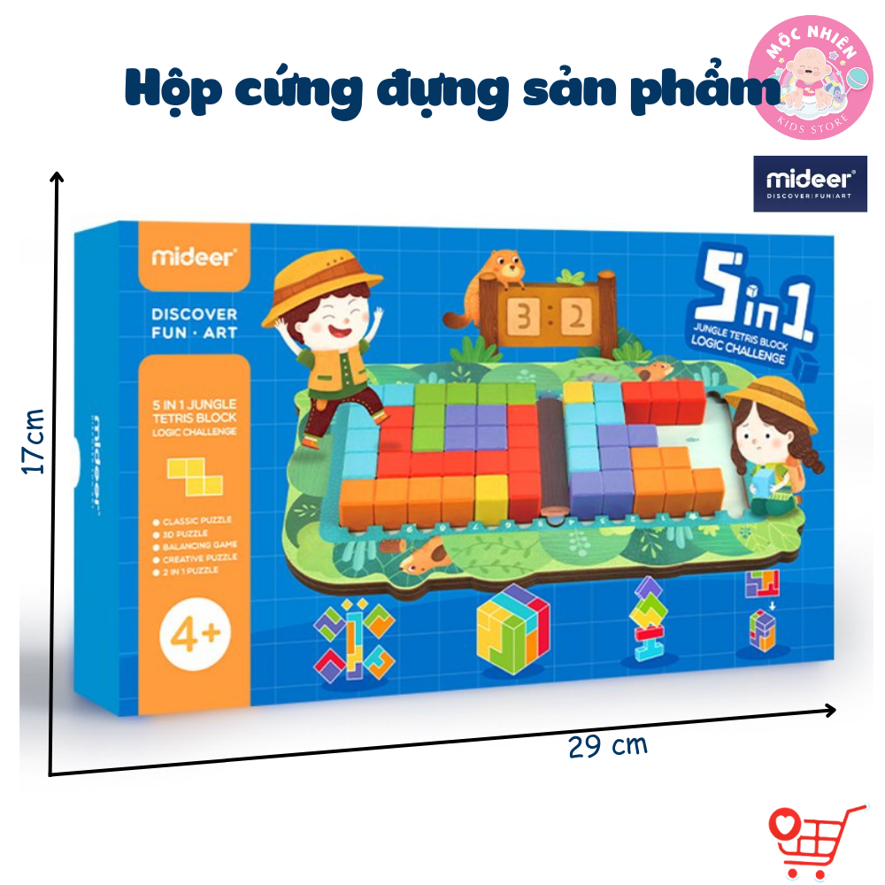 Đồ Chơi Trí Tuệ Thử Thách 5 trong 1 - Mideer Logic Challenge 5in1 MD1117