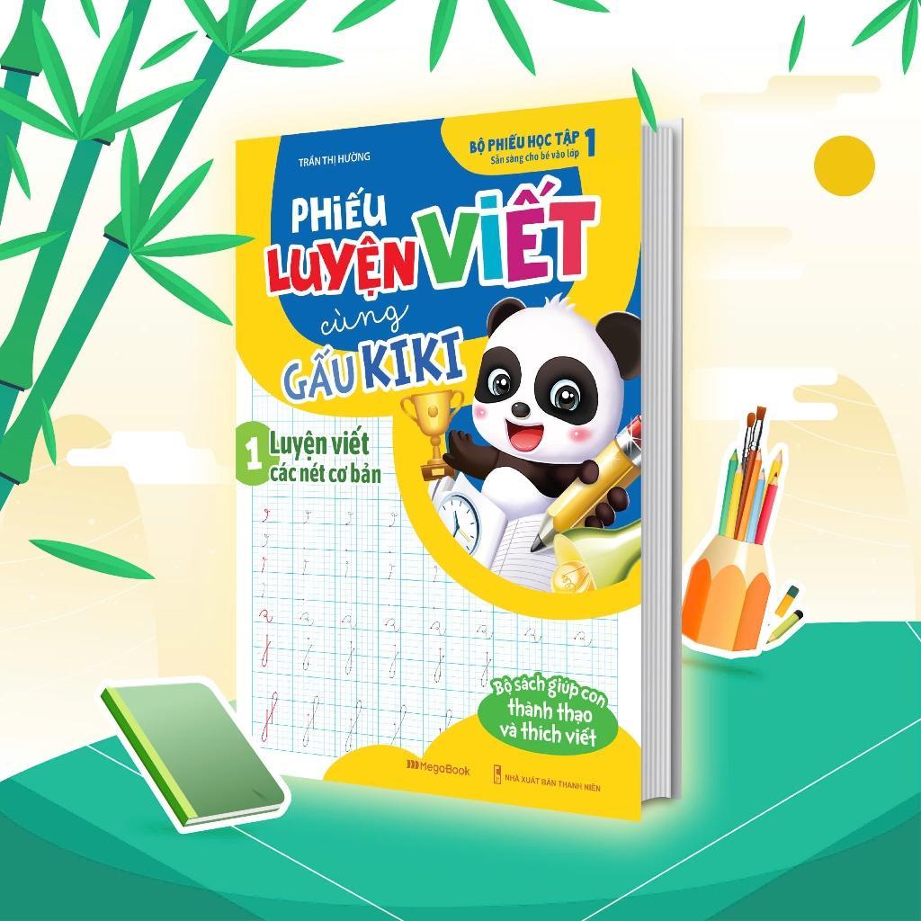 Sách - Bộ Phiếu Học Tập Cùng Gấu Kiki - Combo 9 Cuốn - Megabook