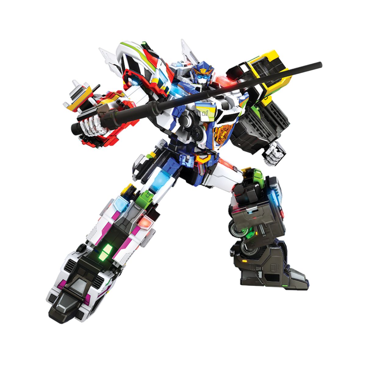 Đồ Chơi Robot Đại Tướng Justice Titan Biến Hình 5 Phương Tiện Cứu Hộ Miniforce 505012