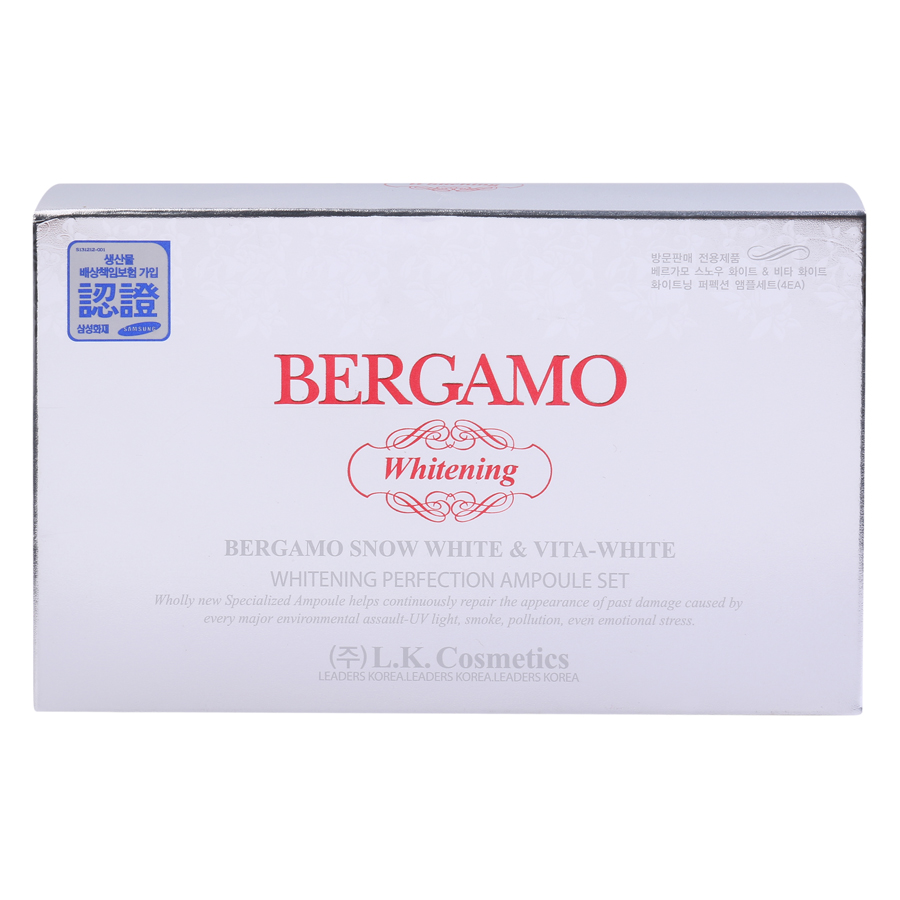 Tinh Chất Dưỡng Da Serum Bergamo Whitening Perfection Ampoule B002 (Set 4 Chai)