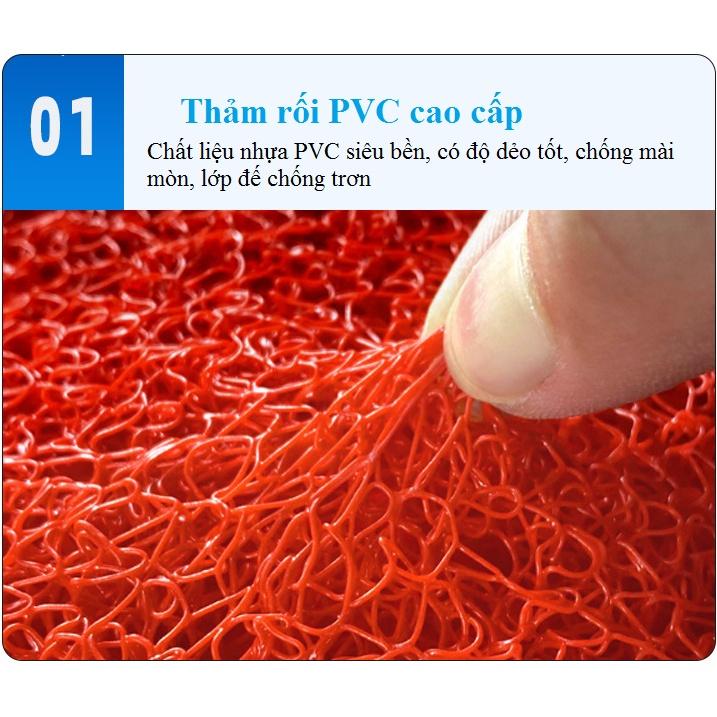 Thảm nhựa rối trải sản PVC chống trượt khổ (0.5*1.2m)