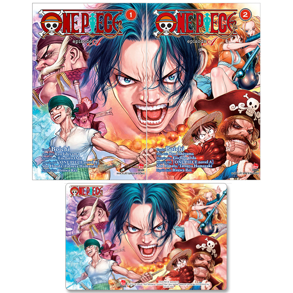 Bộ Sách One Piece - Episode A - Tập 1 + Tập 2 - Tặng Kèm PVC Card