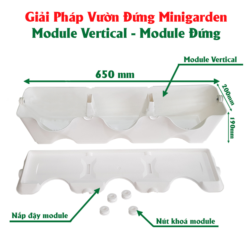 Chậu Treo Trồng Rau Ban Công Đứng Minigarden nhập khẩu Châu Âu kèm hệ thống tưới nhỏ giọt bán tự động với năng suất rau cao