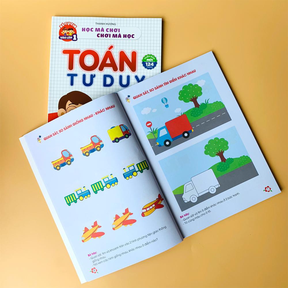 Toán Tư Duy Dành Cho Trẻ 4-6 Tuổi - Phiên Bản Mới 124 Trang