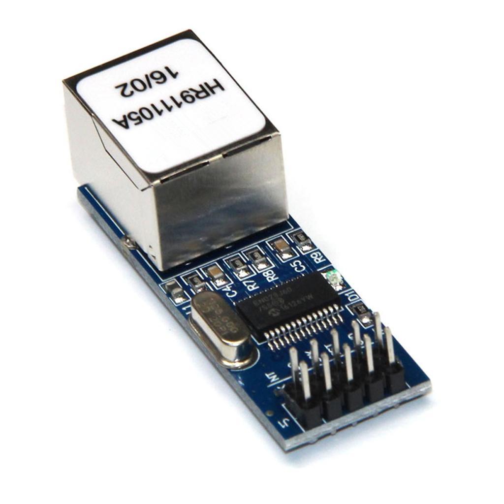 Mini ENC28J60 Ethernet LAN Network Module with 3.3 V Pin Header Power Supply