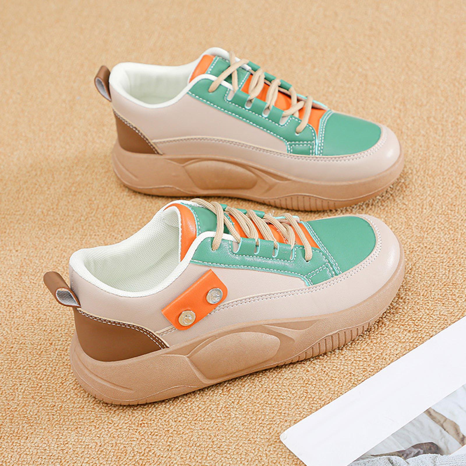 Casual Sneakers Lightweight Non Slip Soles Women Shoes for Work Dress Skirt