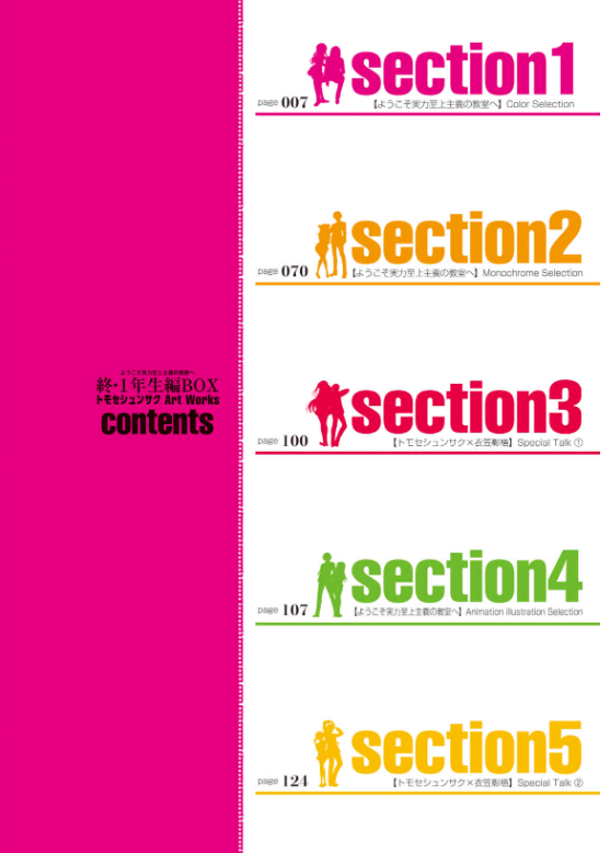 ようこそ実力至上主義の教室へ 終・1 年生編BOX トモセシュンサク Art Works YOUKOSO JITSURYOKU SHIJOU SHUGI OWARI 1 NENSEIHEN BOX