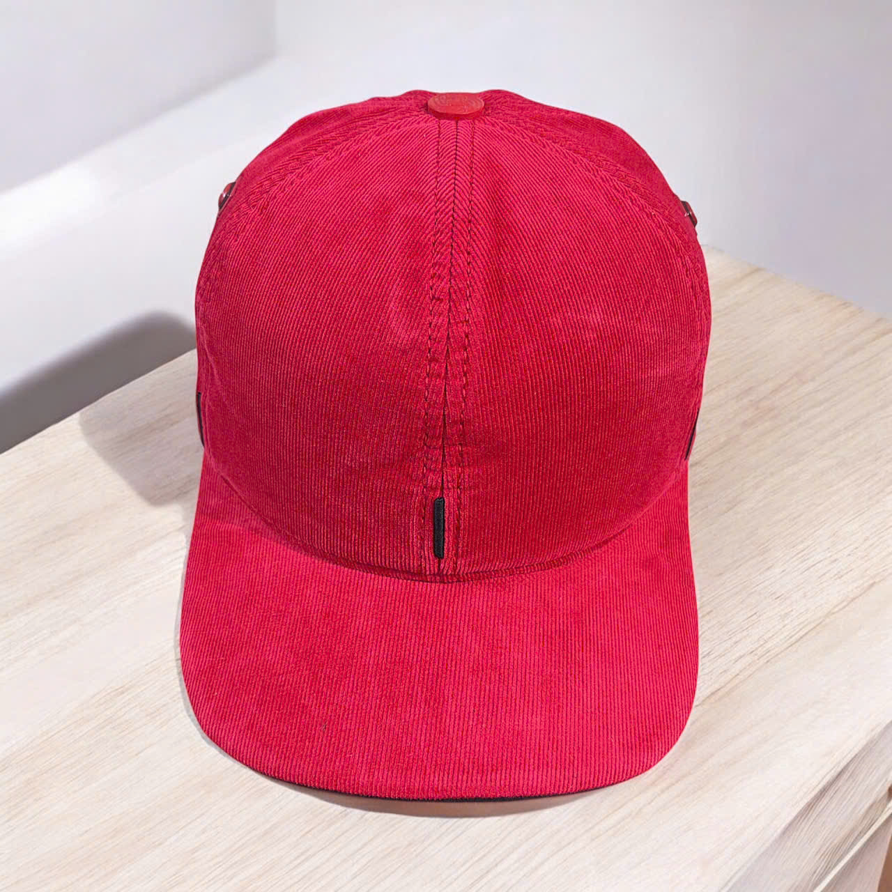 (Hàng VNXK) Nón kết, mũ lưỡi trai Capo vệt đỏ Phối vải Denim đẹp Form chuẩn (Ảnh thật)